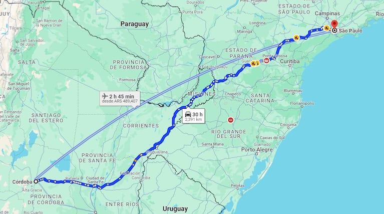 La ruta de Talleres en la Libertadores: las distancias y costos para viajar