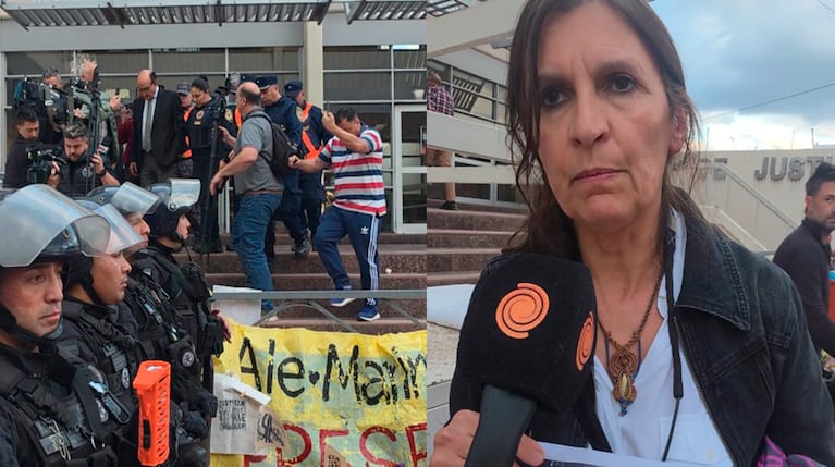 La salida del juicio de Oscar González.