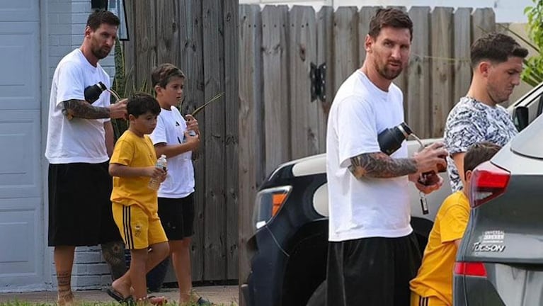 La salida familiar de Messi y Antonela en Miami: a quién visitaron