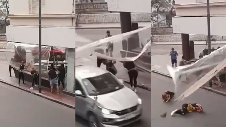 La secuencia del terrible accidente en pleno centro de Córdoba.