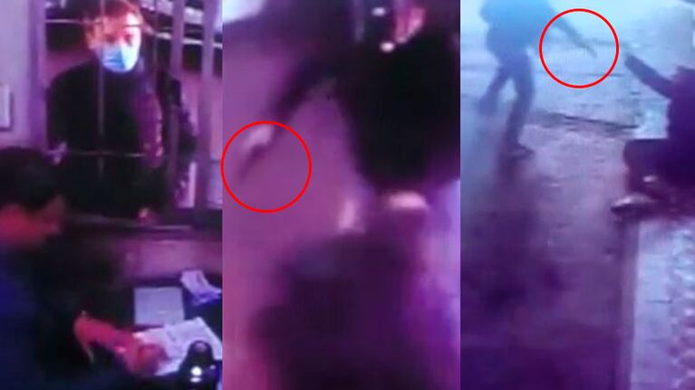 La secuencia del violento robo.