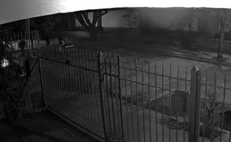 La secuencia final del hecho quedó registrada en la cámara de un vecino.