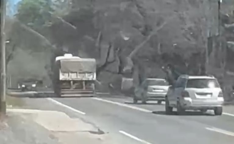 La secuencia fue filmada sobre la ruta E55.
