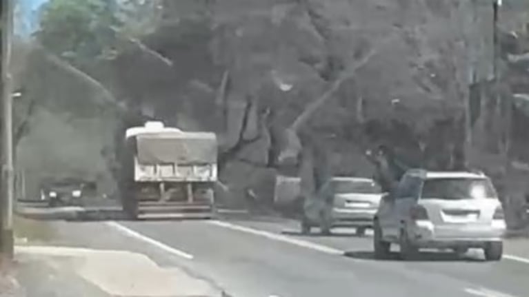 La secuencia fue filmada sobre la ruta E55.