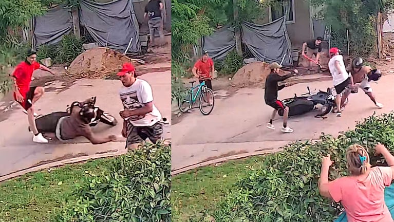 La secuencia quedó filmada por una cámara de seguridad de la zona.