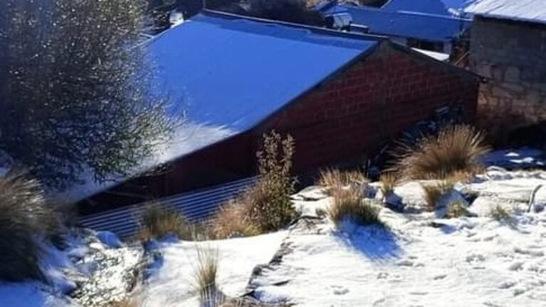 La segunda nevada del año en el Cerro Champaquí.