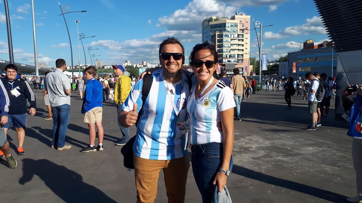 La Selección y el aguante en Nizhni.