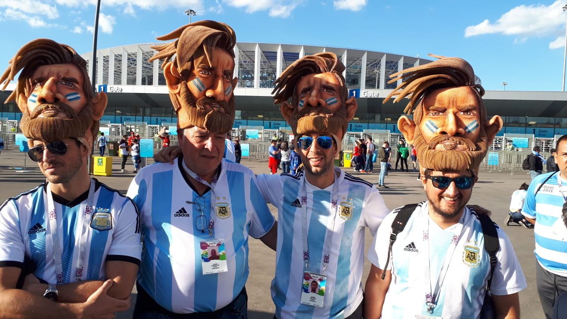 La Selección y el aguante en Nizhni.