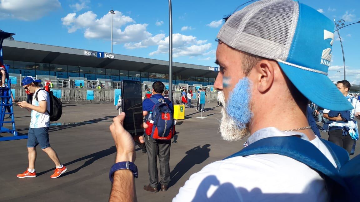 La Selección y el aguante en Nizhni.