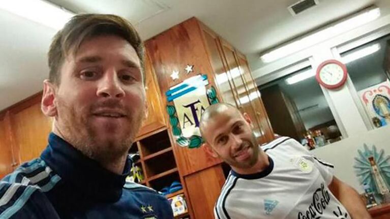La selfie que se sacaron Messi y Masche fue furor.
