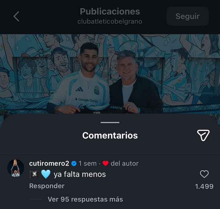 La señal que dio el Cuti.