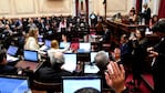 La sesión en la cámara de senadores fue presidida por Cristina Kirchner.