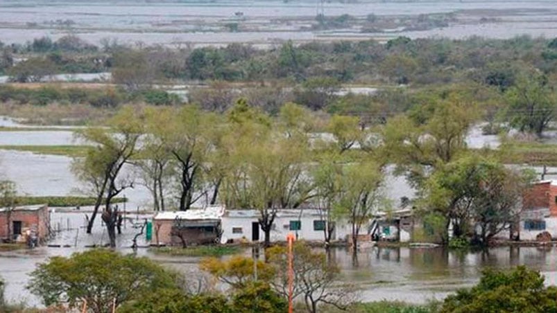  La situación se agrava en el Litoral con las crecidas. Foto: Diario El Día.