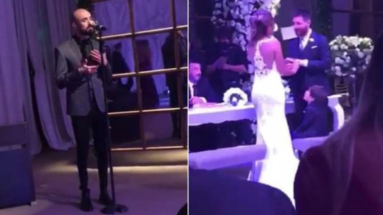 La sorpresa de Abel Pintos en el casamiento de Messi.