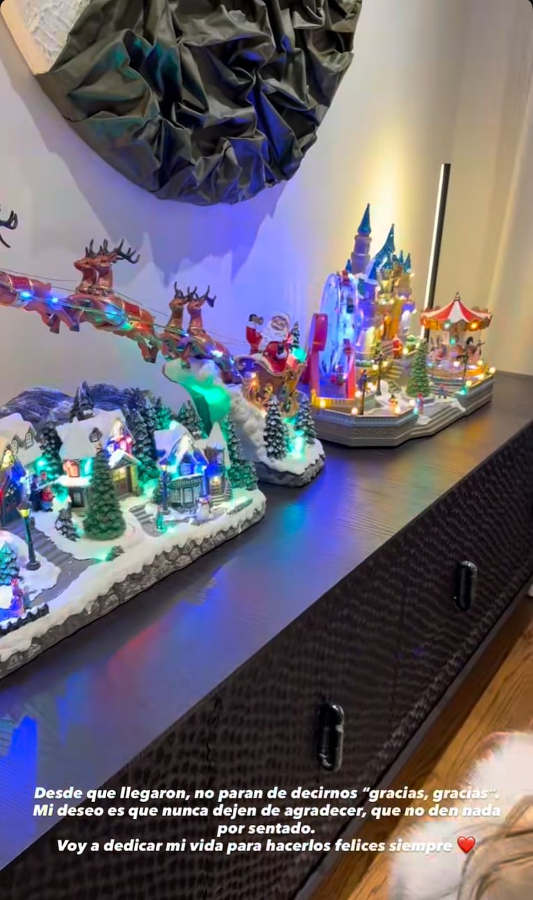 La sorpresa navideña de la China Suárez a sus hijos.