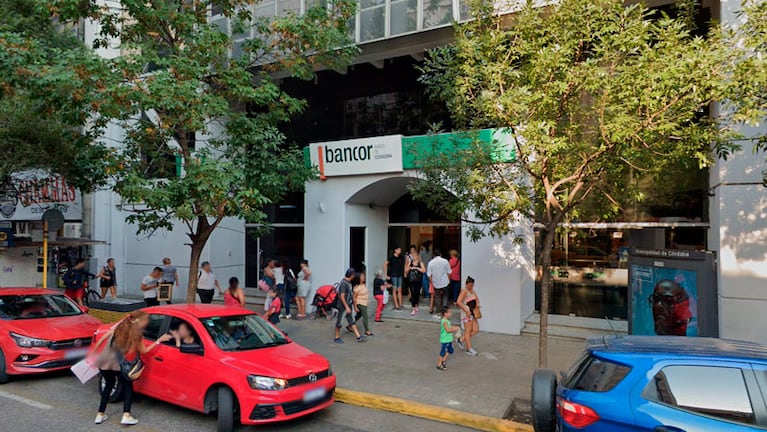 La sucursal de Bancor en el centro de Córdoba.