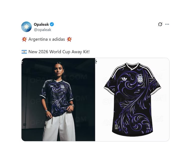 La supuesta nueva camiseta alternativa de la Selección.