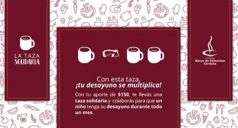 “La Taza Solidaria”, una campaña para darle el desayuno a muchos niños