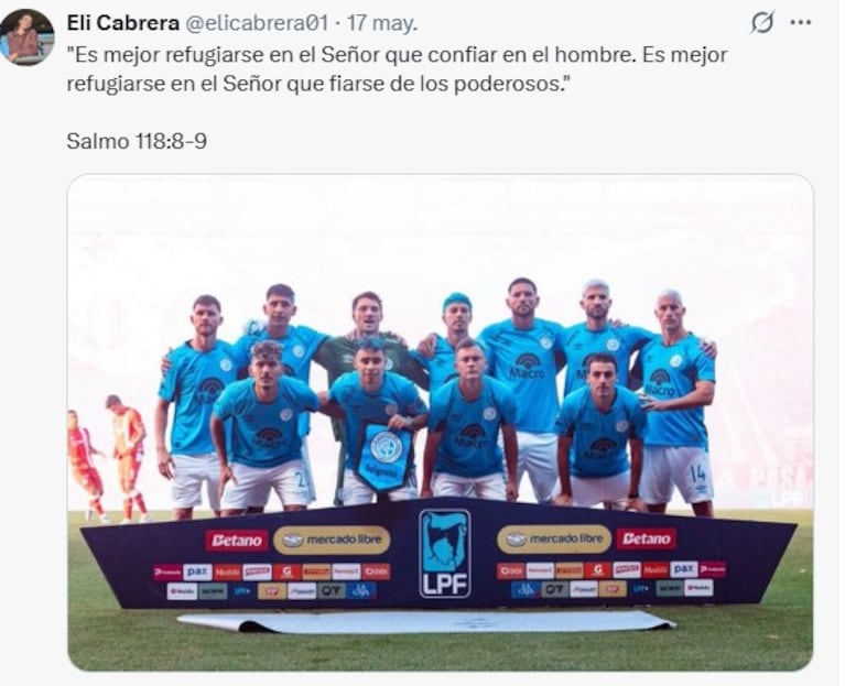 La tendencia viral en las redes sociales afines a Belgrano.