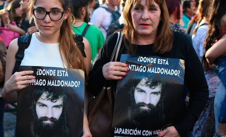 La tensión y los reclamos por el paradero de Maldonado siguen creciendo. 