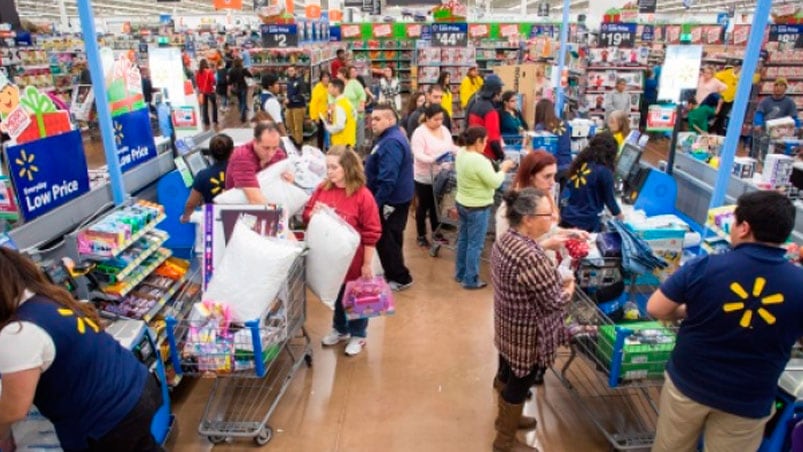 La terrible pelea en un supermercado.