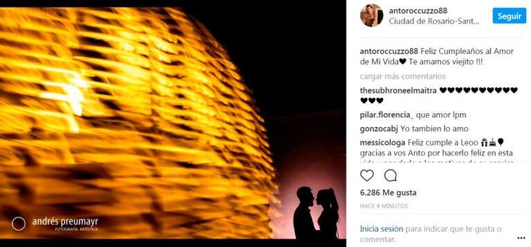 La tierna dedicatoria de Antonella a Messi por el cumpleaños 