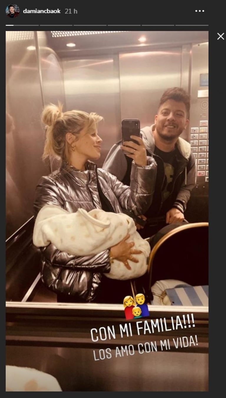 La tierna foto de Damián Córdoba en familia