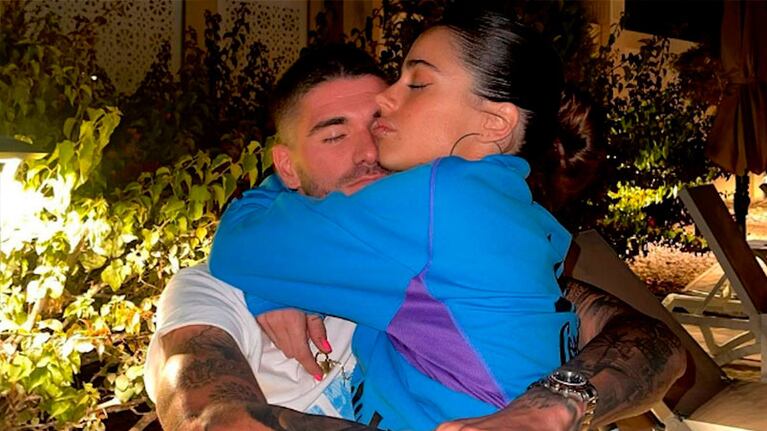 La tierna foto que compartió De Paul con un mensaje para Tini