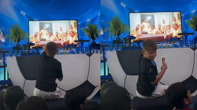 La tierna reacción del hijo del Dibu Martínez