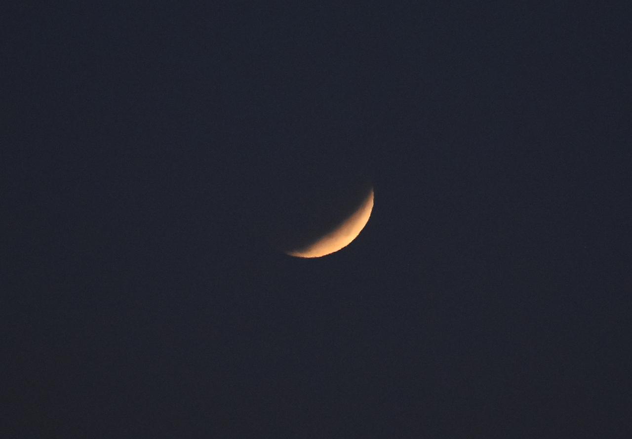 La Tierra tapó la luz del sol que llegaba a la luna. Foto: Lucio Casalla / El Doce