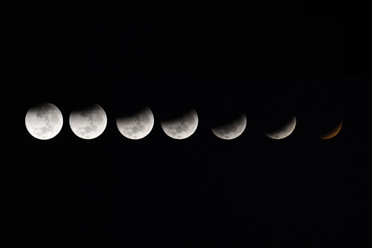 La Tierra tapó la luz del sol que llegaba a la luna. Foto: Lucio Casalla / El Doce