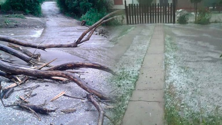 La tormenta azotó a San Agustín y Cura Brochero.