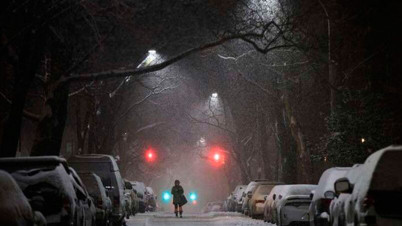 La tormenta de nieve Stella pone a la "Manzana de la luces" en emergencia.