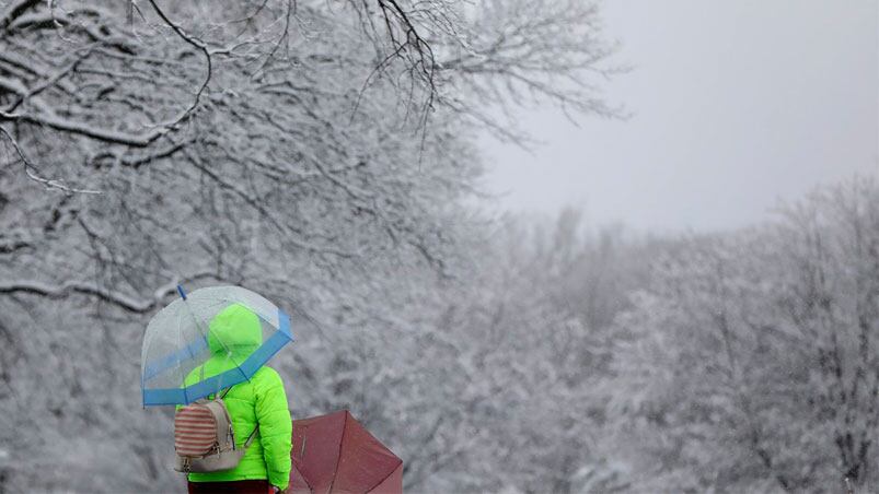 La tormenta de nieve Stella pone a la "Manzana de la luces" en emergencia.