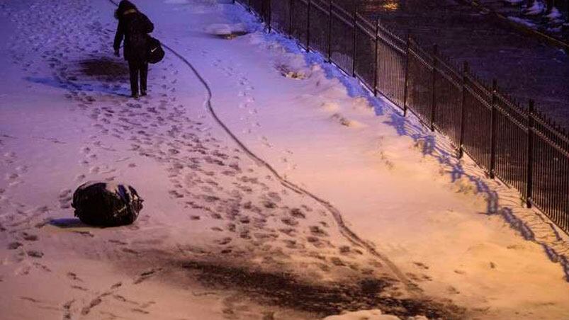 La tormenta de nieve Stella pone a la "Manzana de la luces" en emergencia.