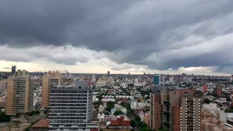 La tormenta de Santa Rosa amagó en Córdoba.
