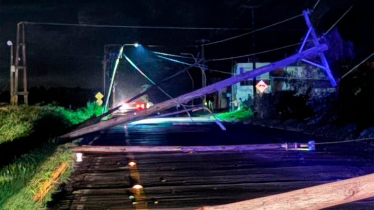 La tormenta dejó importantes daños.