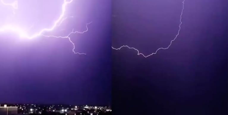 La tormenta eléctrica de este viernes en Córdoba.