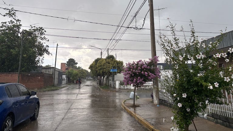 La tormenta en Alta Gracia en la previa de la Navidad.