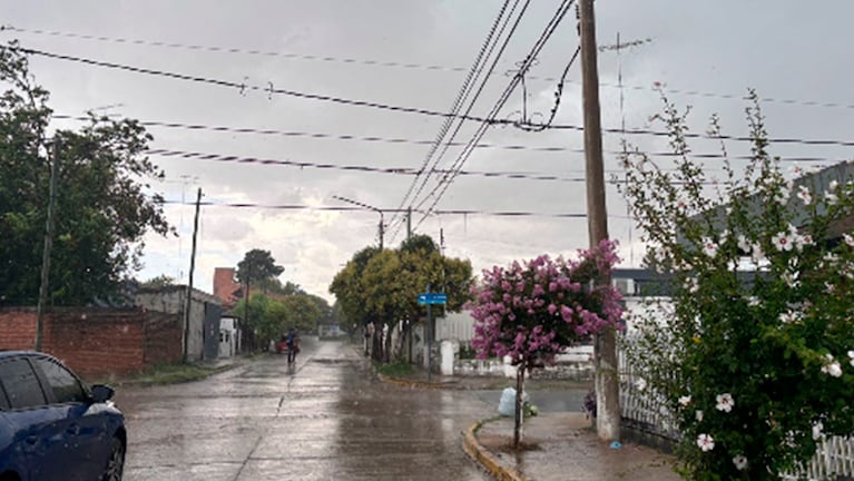 La tormenta en Alta Gracia en la previa de la Navidad.