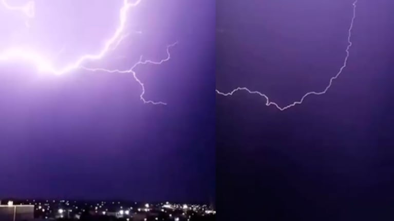 La tormenta en Córdoba.