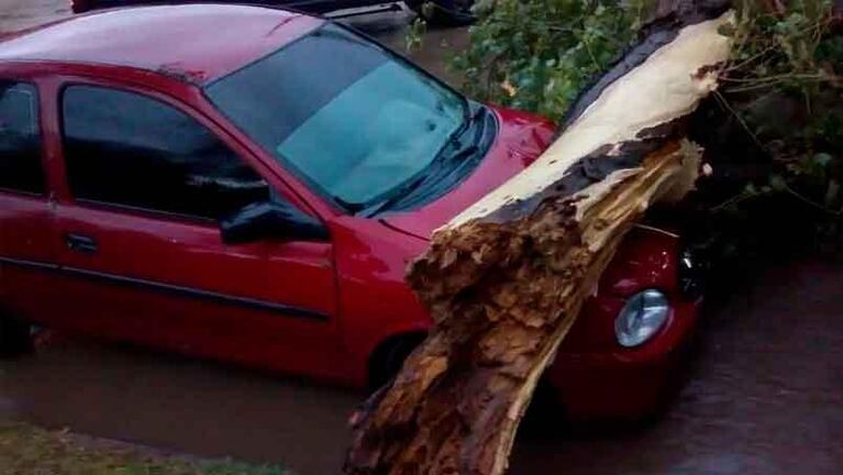 La tormenta en el sur de Córdoba: viento, destrozos y mucha lluvia en varias localidades
