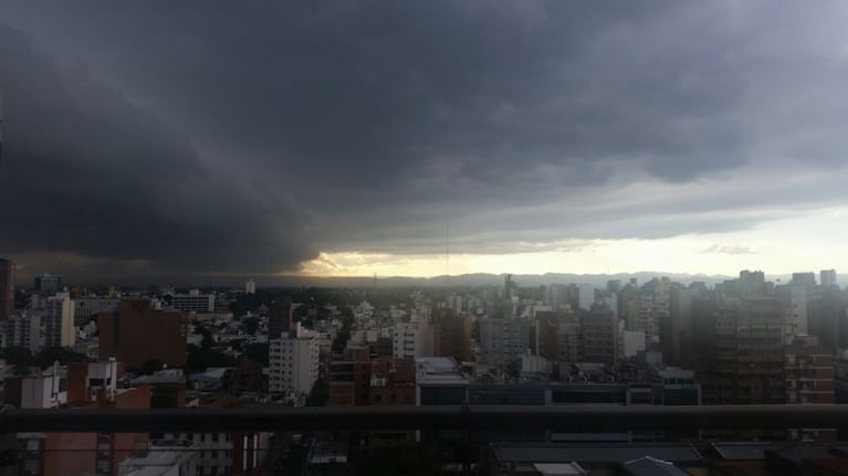 La tormenta llegó tras la ola de calor.