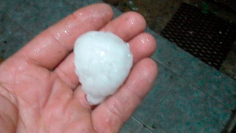 La tormenta pasó con granizo y viento en el sur de Córdoba.