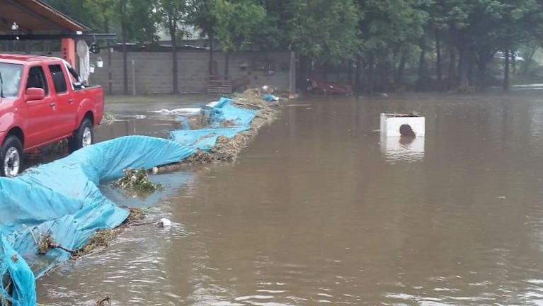 La tormenta provocó un desastre en el Valle de Paravachasca