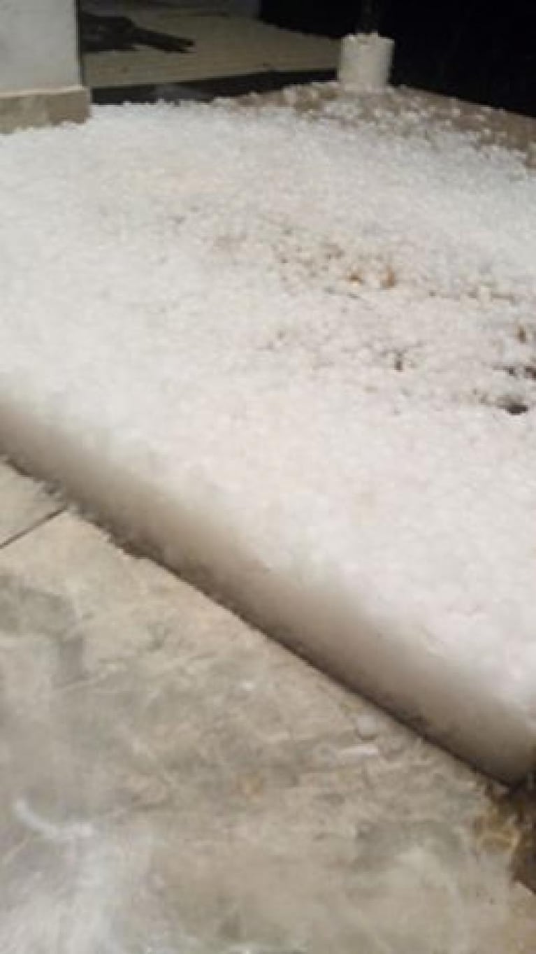 La tormenta trajo alivio y granizo