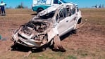 La Toyota Hilux que protagonizó un vuelco fatal en la Capital.