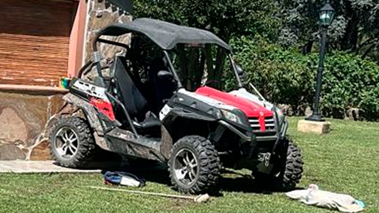 La tragedia ocurrió con un UTV en Río de los Sauces. Foto: Policía de Córdoba.