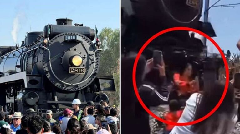 La tragedia ocurrió durante el paso de un histórico tren a vapor.