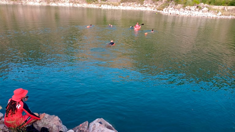 La tragedia ocurrió en la Laguna Azul, en La Calera.